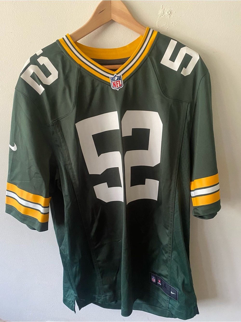 Nike on Field Green Bay Packers Rashan Gary Jersey